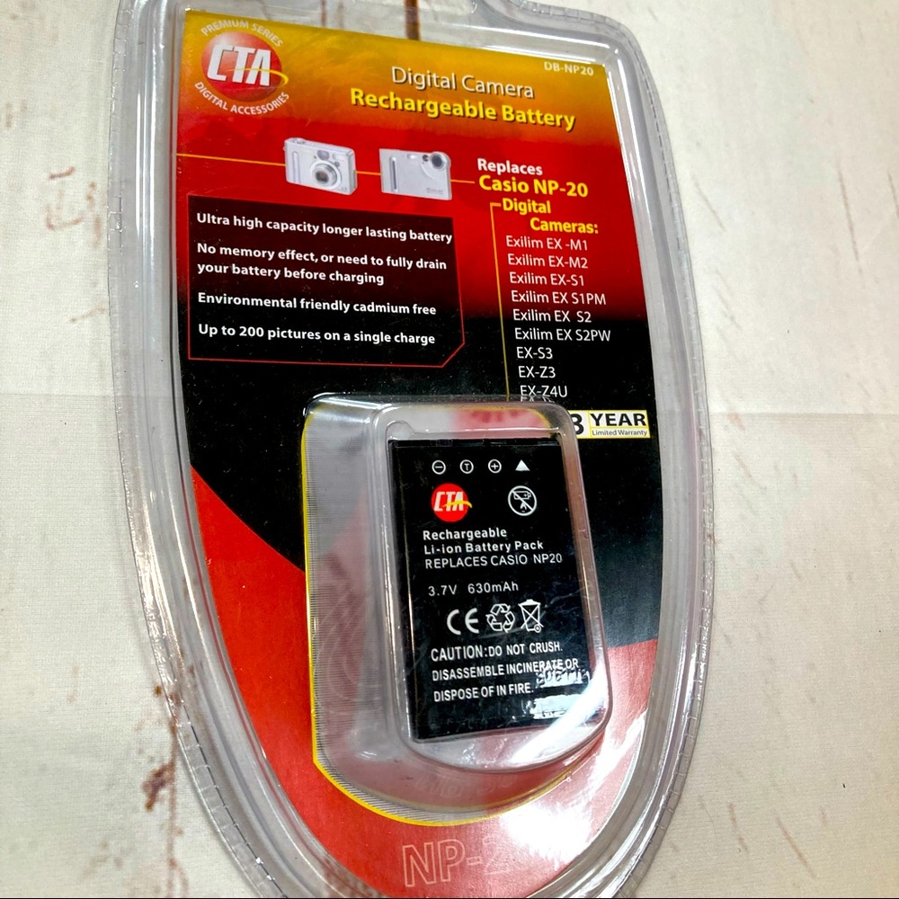 Digital Camera Battery NP-20 Rechargeable Li-Ion Battery